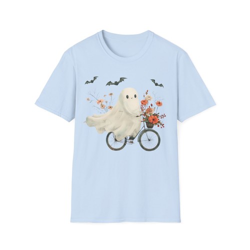 Cute ghost with bike shirt - ghost, a